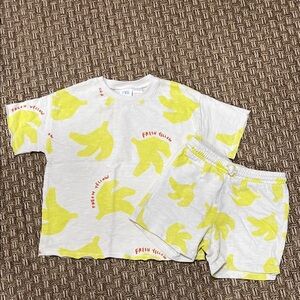 ZARA Kids Banana Print set, size 3-4 toddler, unisex, great condition.